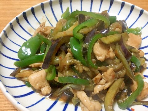 白飯がすすむ！ナスのとササミの中華炒め